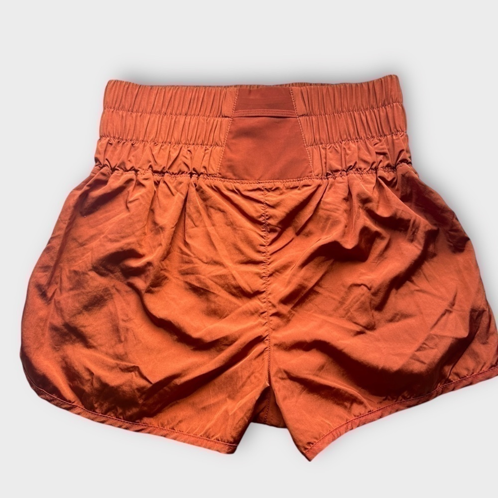 #5 NWOT Free People Movement The Way Home Short In Red Earth - Picture 4 of 9